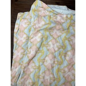 Annie Selke Linen Duvet Cover King Luxury Classic Blue Pink Pastel Laura Park